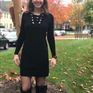 EUC Vineyard Vines Merino XXS Black Sweater Dress